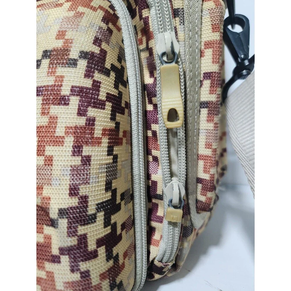 Vintage Burton Houndstooth Messenger Bag Y2K (Laptop, Diaper, Etc.) Multi-Pocket